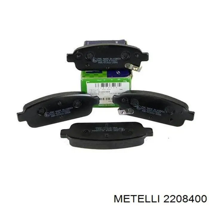 Задні гальмівні колодки Metelli 2208400 ціна, від 22.41 USD
