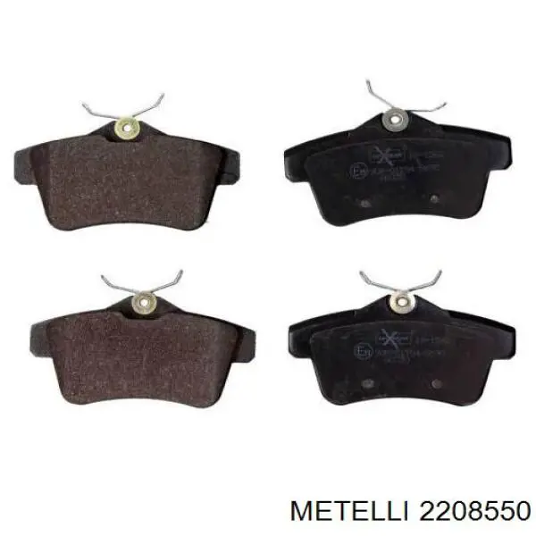 Задні гальмівні колодки Metelli 2208550 ціна, від 21.46 USD