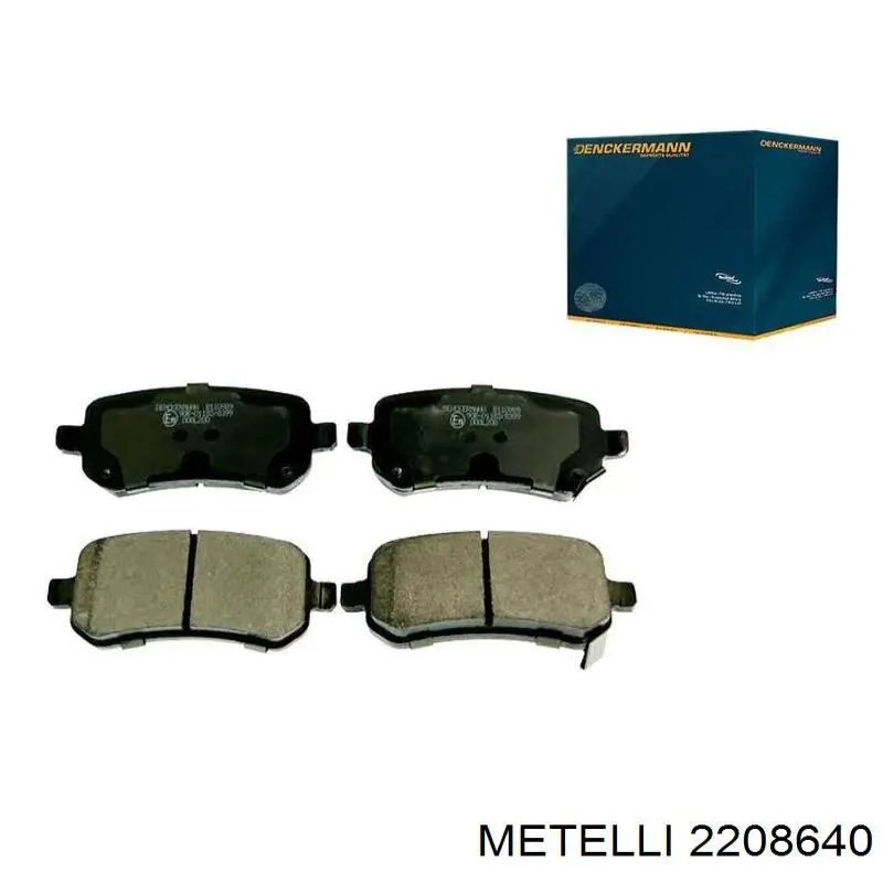 Купити 2208640 Metelli Задні колодки