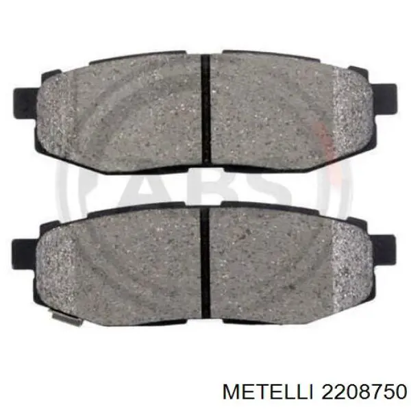 Задні гальмівні колодки 2208750 Metelli