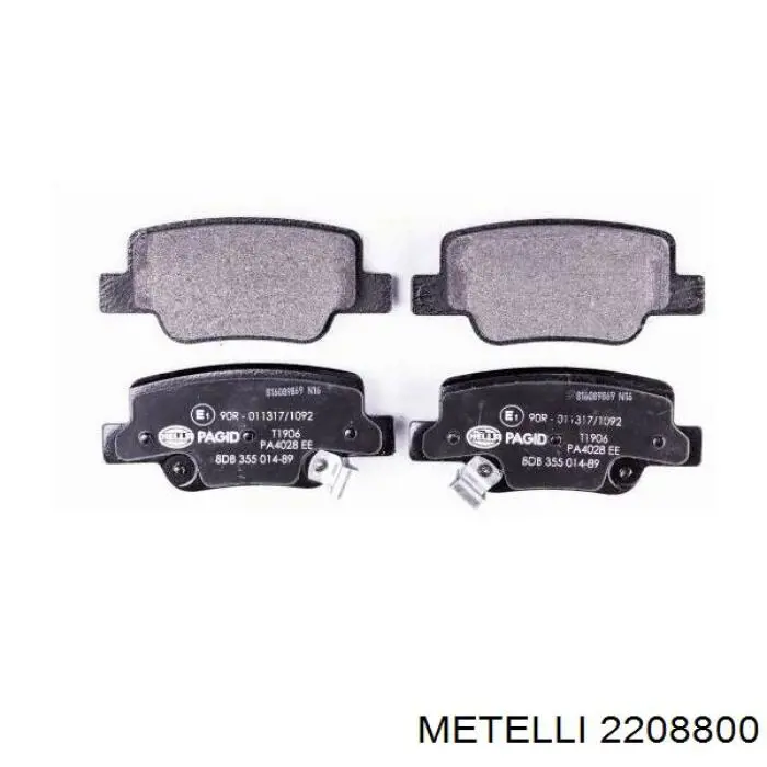 Купити 2208800 Metelli Задні колодки