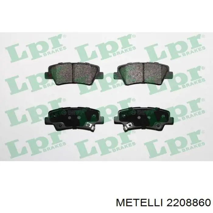 Задні гальмівні колодки Metelli 2208860 ціна, від 17.41 USD