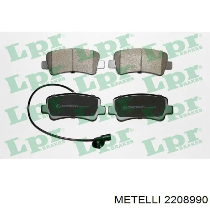 Задні гальмівні колодки Metelli 2208990 ціна, від 27.35 USD