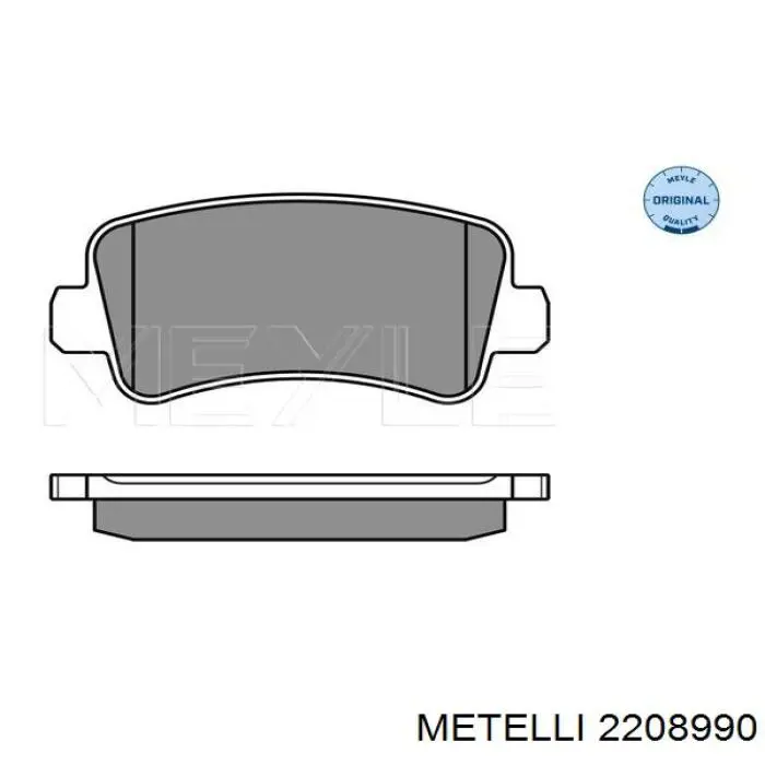 Купити 2208990 Metelli Задні колодки