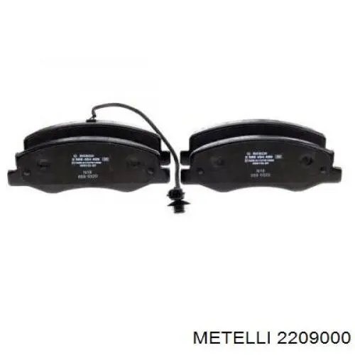 Задні дискові колодки Metelli 2209000