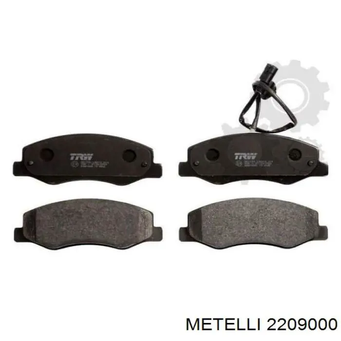 Задні гальмівні колодки Metelli 2209000 ціна, від 30.77 USD