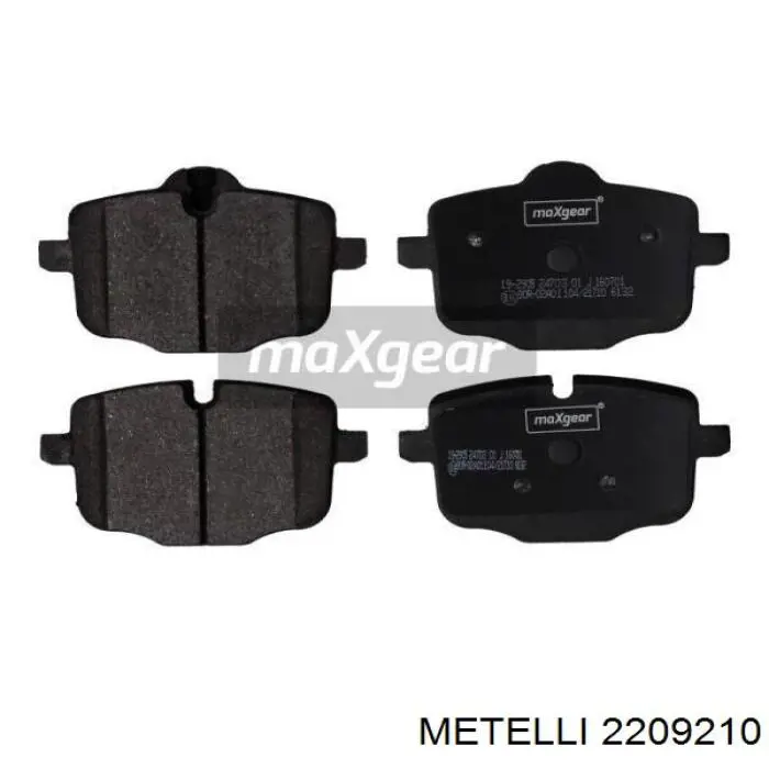 Задні гальмівні колодки Metelli 2209210 ціна, від 48.48 USD