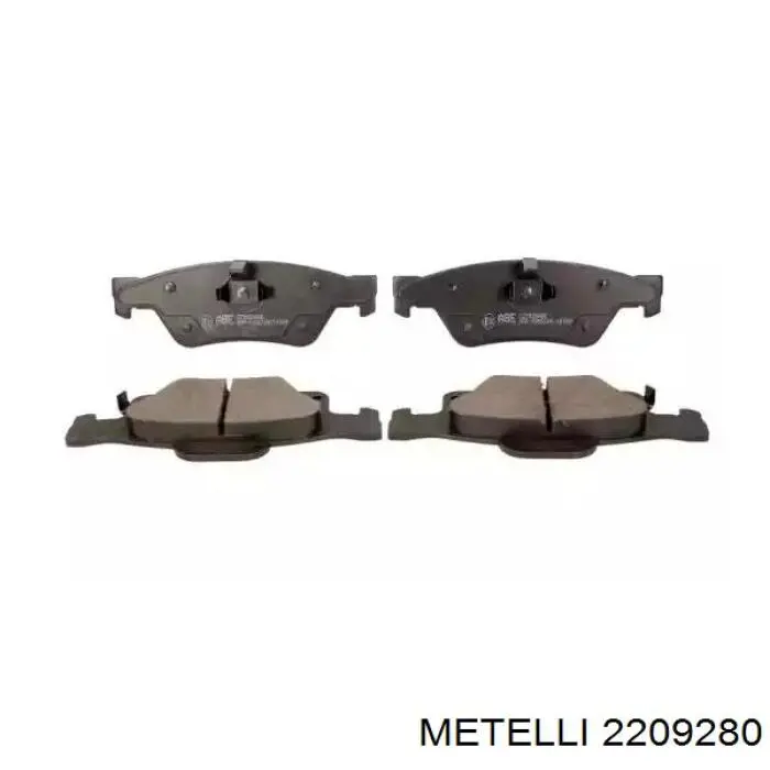 Купити 2209280 Metelli Задні колодки