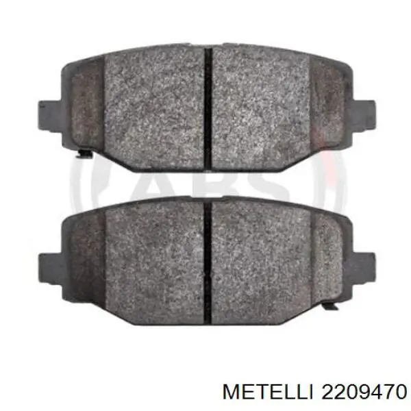 2209470 Metelli Колодки гальмівні задні, дискові