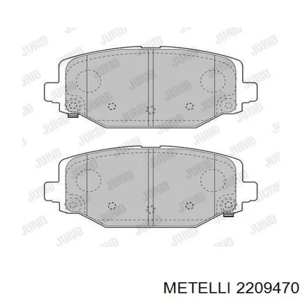 Задні гальмівні колодки Metelli 2209470 ціна, від 25.20 USD