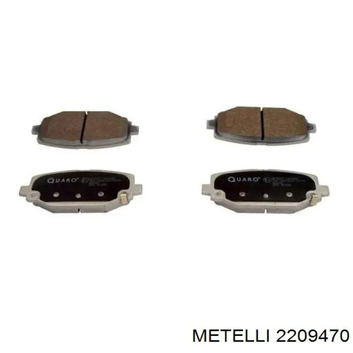 Купити 2209470 Metelli Задні колодки