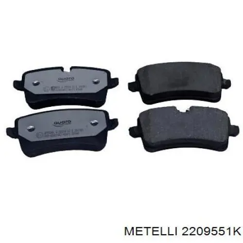 Купити 2209551K Metelli Задні колодки
