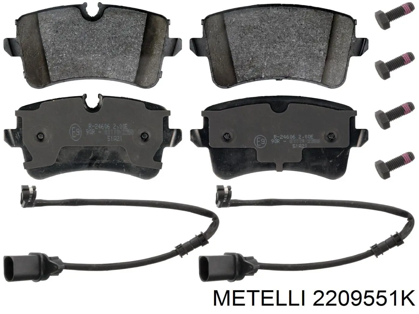 Задні гальмівні колодки Metelli 2209551K ціна, від 41.97 USD
