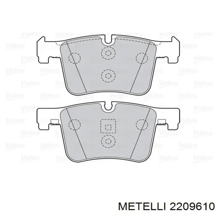 Купити 2209610 Metelli Колодки гальмівні передні, дискові