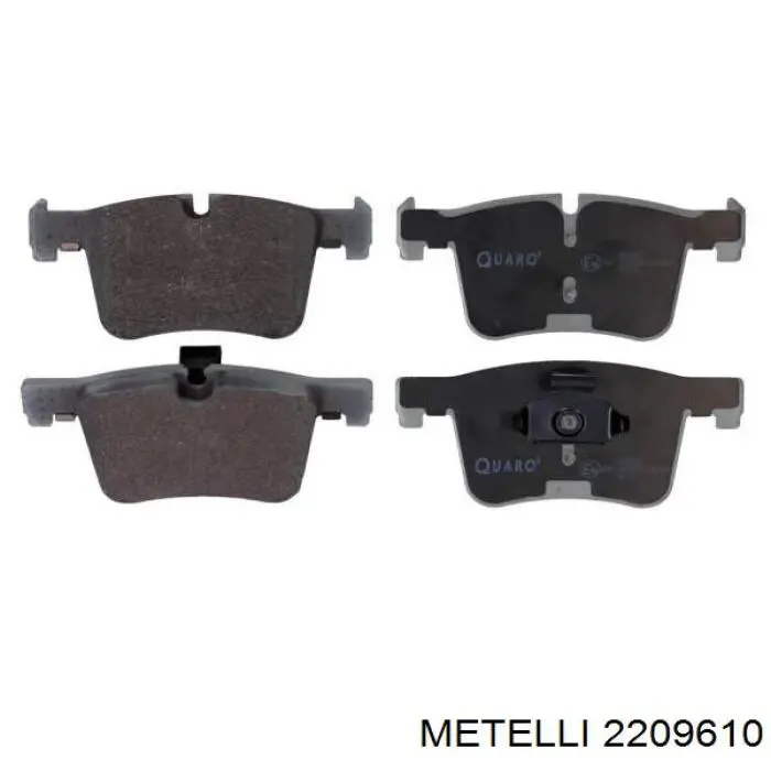 Гальмівні колодки Metelli 2209610 ціна, від 32.52 USD