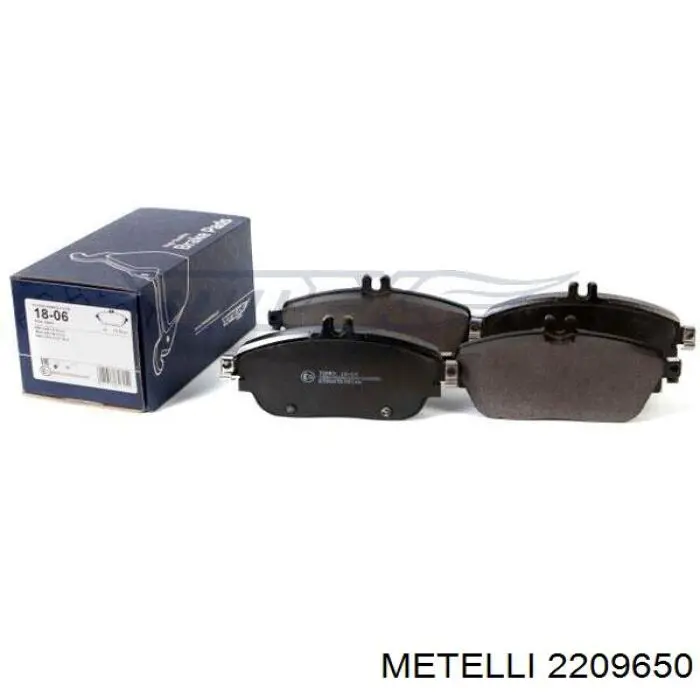 2209650 Metelli Передні гальмівні колодки