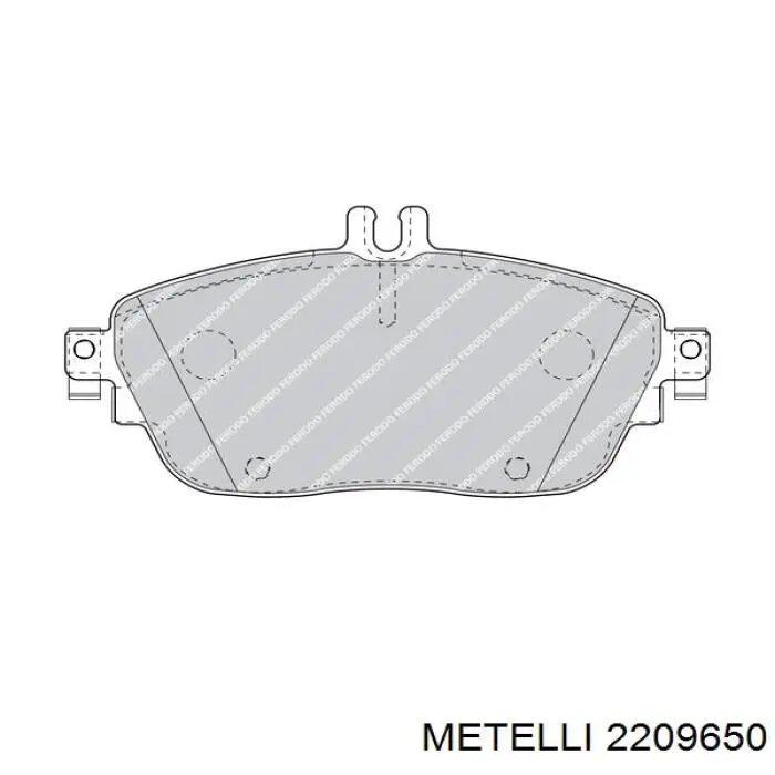 Гальмівні колодки Metelli 2209650 ціна, від 30.84 USD
