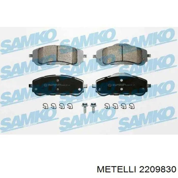 2209830 Metelli Передні гальмівні колодки