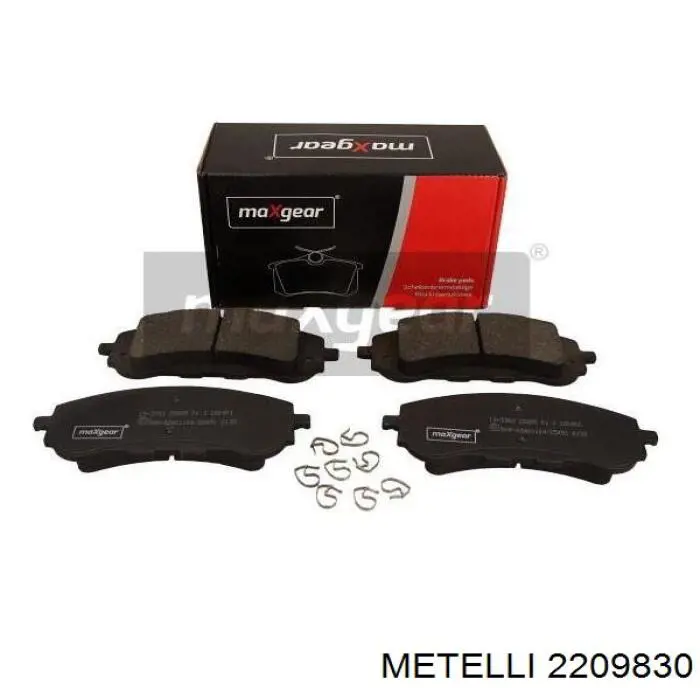 Купити 2209830 Metelli Колодки гальмівні передні, дискові