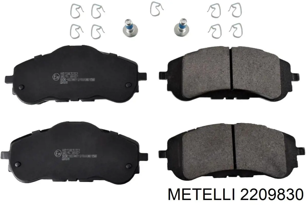 Передні тормозні колодки 2209830 Metelli