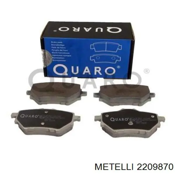 Задні дискові колодки Metelli 2209870