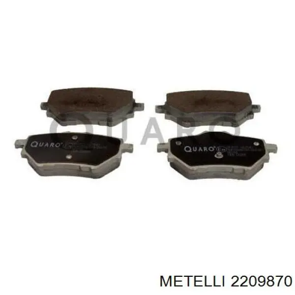 Купити 2209870 Metelli Задні колодки