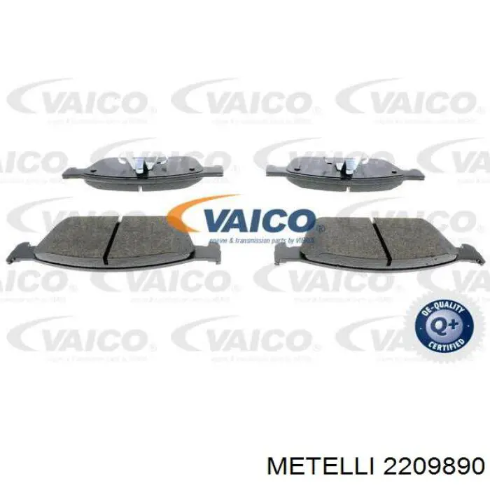 Передні тормозні колодки 2209890 Metelli