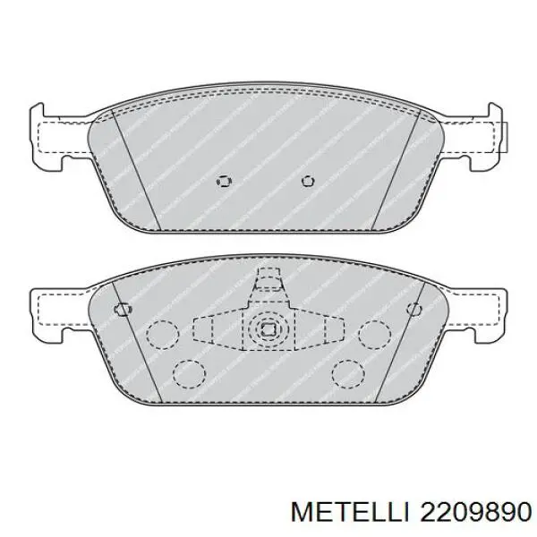 Тормозні колодки Metelli 2209890