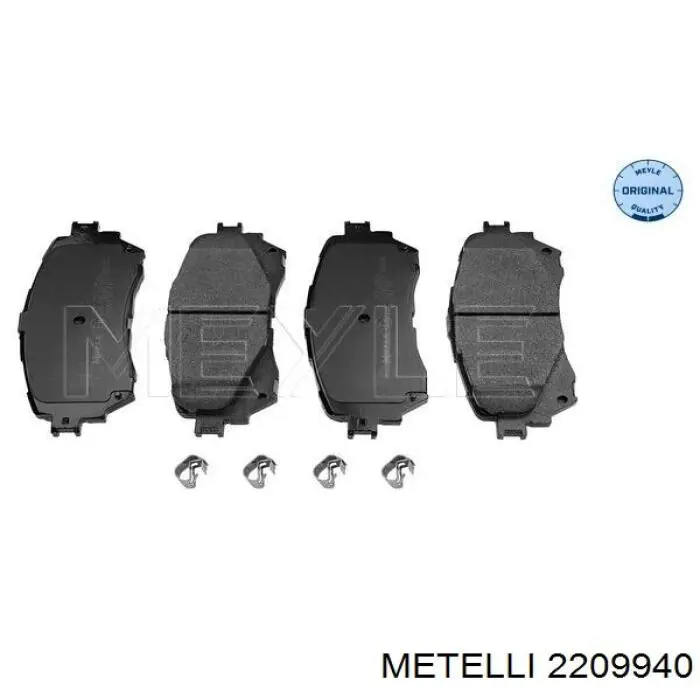 Гальмівні колодки Metelli 2209940 ціна, від 24.02 USD