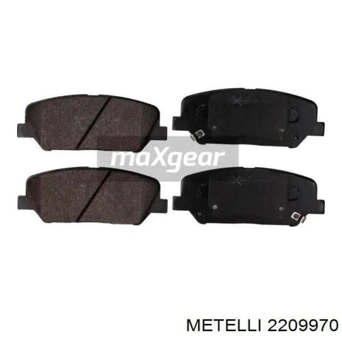 Гальмівні колодки Metelli 2209970 ціна, від 23.77 USD