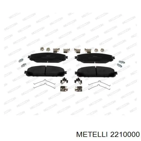 Колодки гальмівні передні, дискові 2210000 Metelli