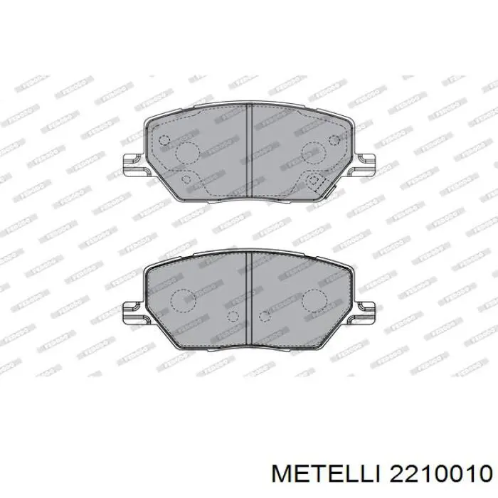 Передні тормозні колодки 2210010 Metelli