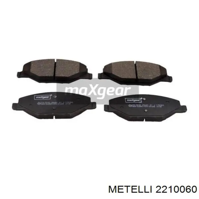 Купити 2210060 Metelli Колодки гальмівні передні, дискові