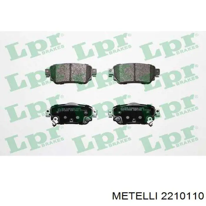 Купити 2210110 Metelli Задні колодки