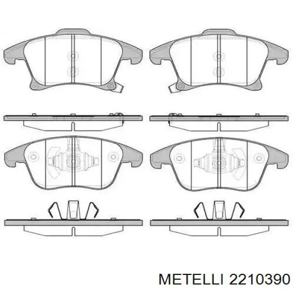 Тормозні колодки Metelli 2210390