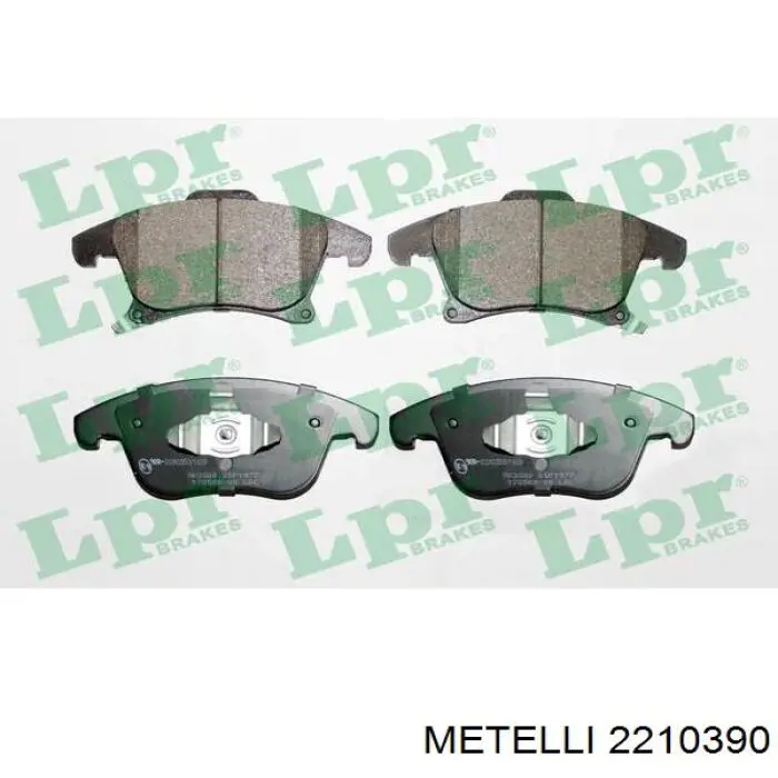 Купити 2210390 Metelli Колодки гальмівні передні, дискові