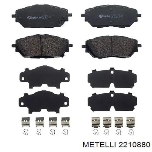 Гальмівні колодки Metelli 2210880 ціна, від 39.53 USD