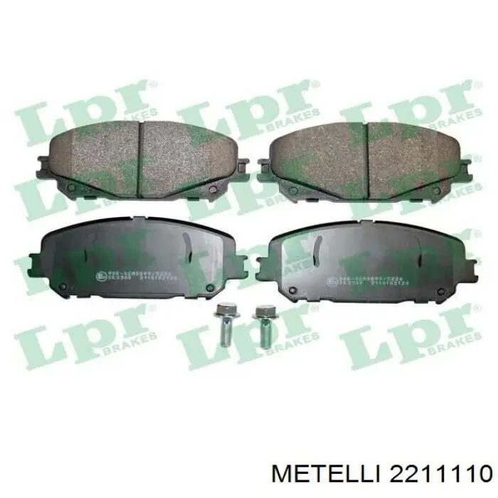 Гальмівні колодки Metelli 2211110 ціна, від 32.79 USD