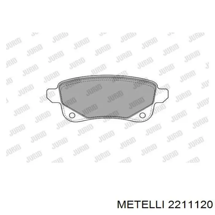 Задні гальмівні колодки 2211120 Metelli