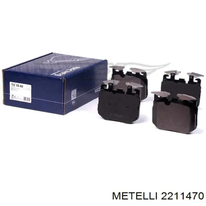 Гальмівні колодки Metelli 2211470 ціна, від 128.95 USD