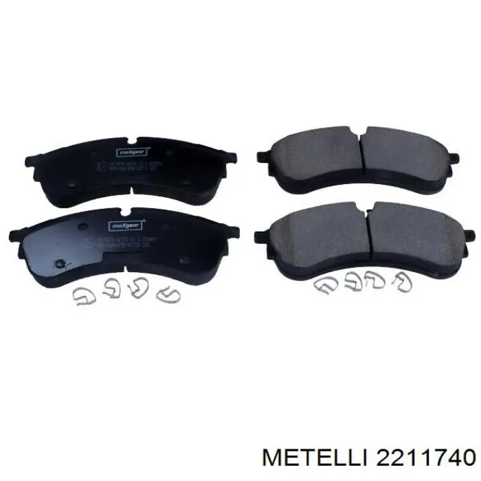 2211740 Metelli Передні гальмівні колодки