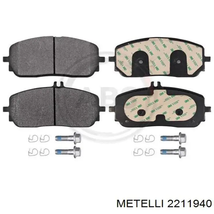 Гальмівні колодки Metelli 2211940 ціна, від 57.56 USD