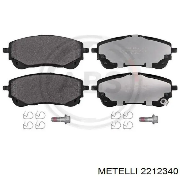 2212340 Metelli Передні гальмівні колодки