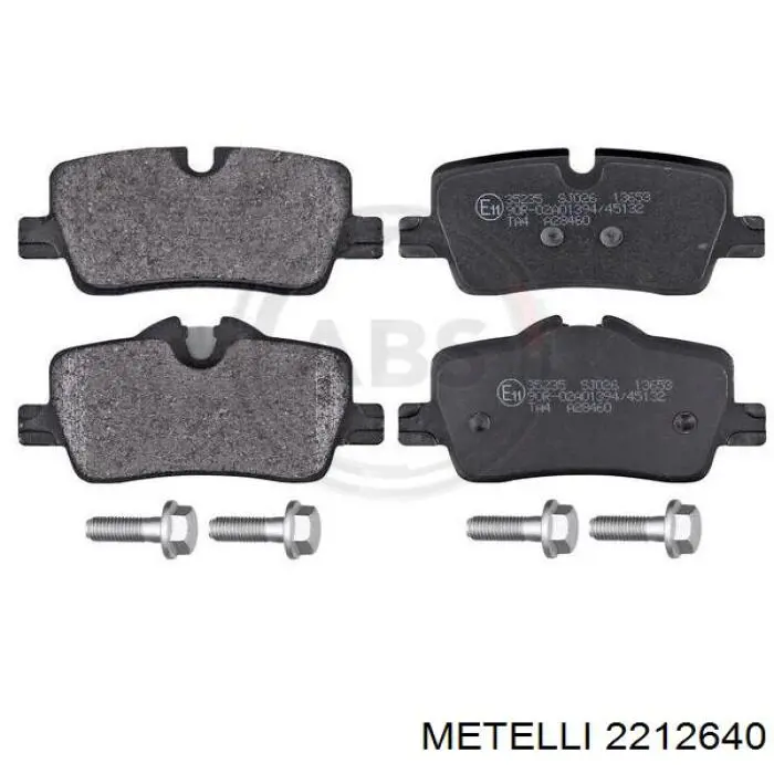 Задні гальмівні колодки Metelli 2212640 ціна, від 45.18 USD