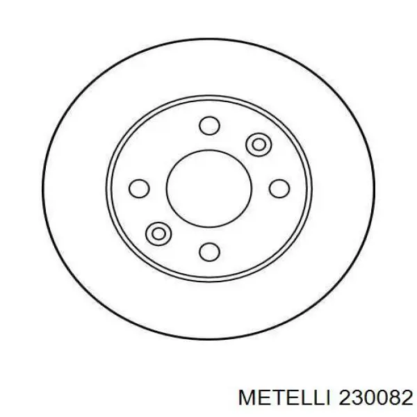 Диск переднього гальма Metelli 230082 ціна, від 17.50 USD