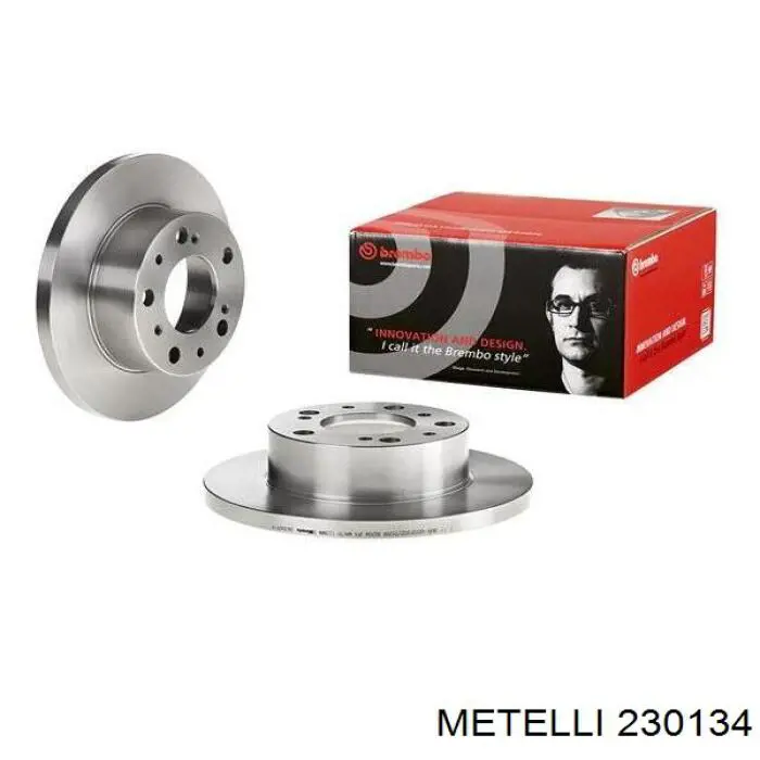 Диск гальмівний передній Metelli 230134