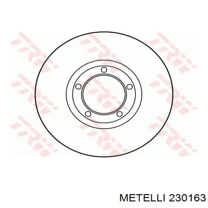 230163 Metelli Гальмо дискове переднє