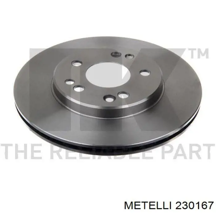 230167 Metelli диск гальмівний передній