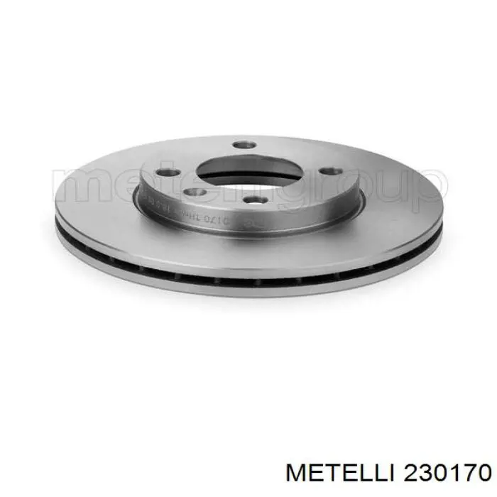 Диск гальмівний передній Metelli 230170