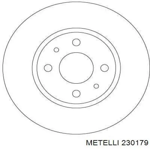 Диск переднього гальма Metelli 230179 ціна, від 25.04 USD